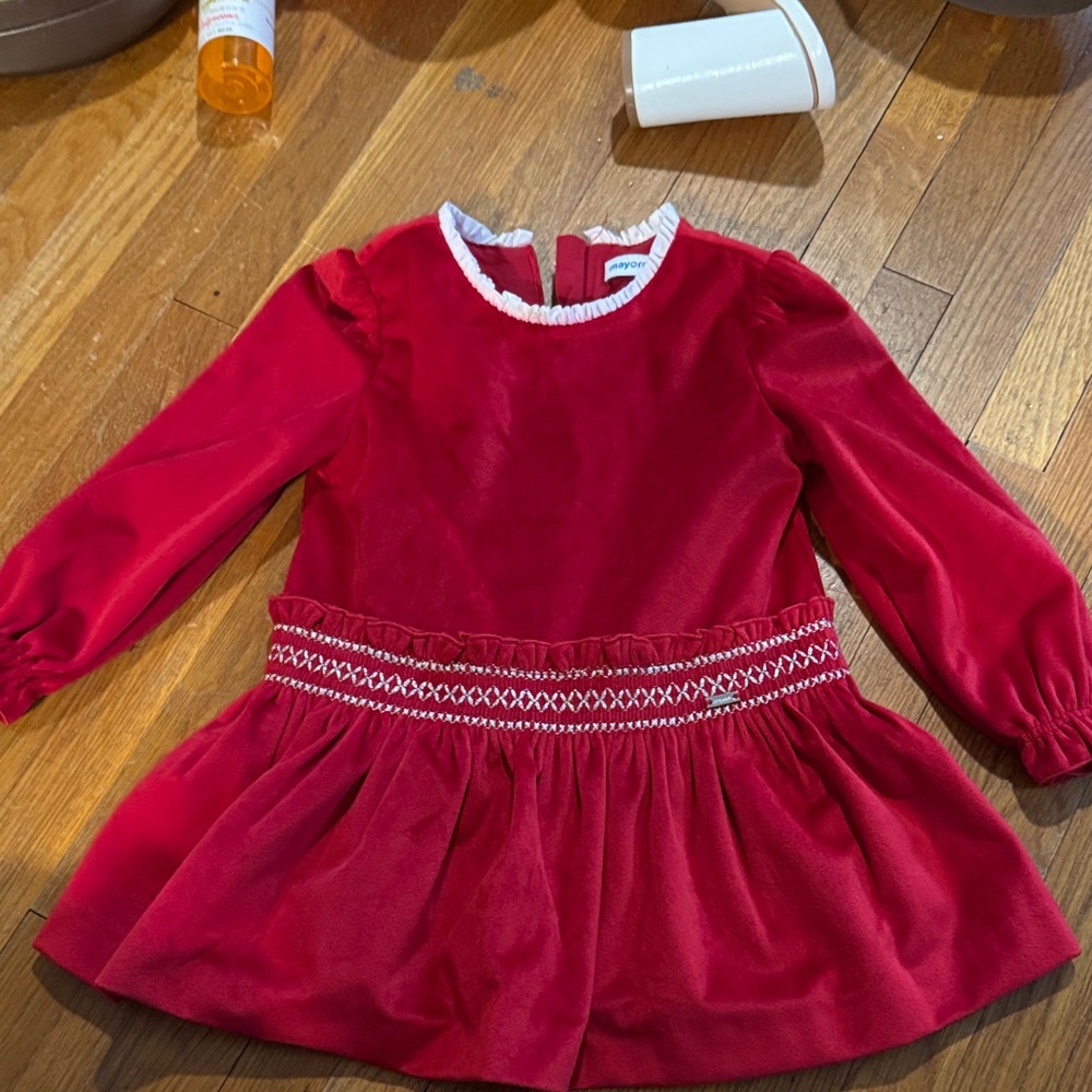 Mayoral Red Formal Kids Dress
